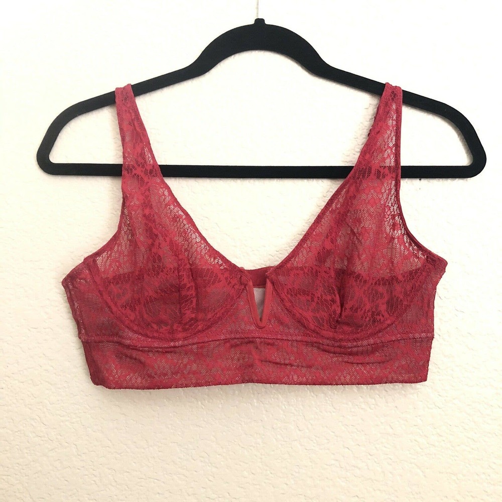 Free People NWT Bra Lace Tameeka Underwire Berry - Picture 4 of 7